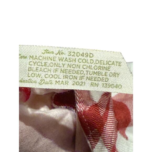 Matilda Jane Red Gingham Ruffle Dress Size 2 Lace Trim Long Sleeve Twirl - Picture 5 of 5